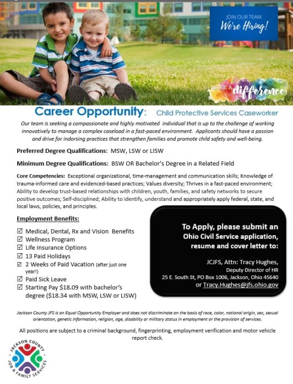 Job Openings Jackson County Job & Family Services